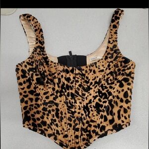 House of CB Leopard Print Bustier